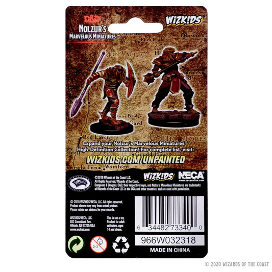 D&D Nolzur’s Marvelous Miniatures - Dragonborn Male Fighter with Spear - #73340