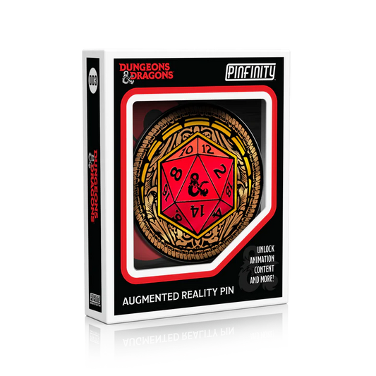 D&D Ornate D20 - Augmented Reality Enamel Pin