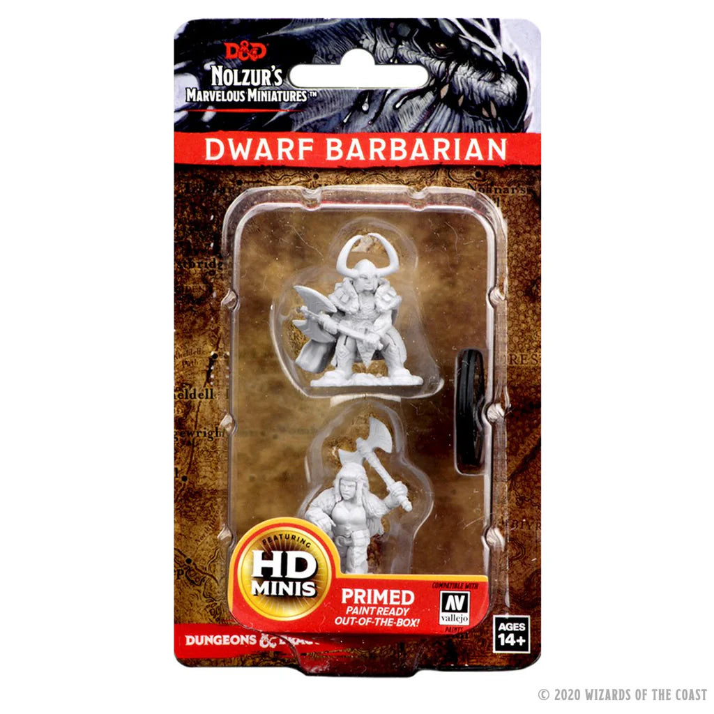 D&D Nolzur's Marvelous Miniatures: Dwarf Female Barbarian #72645