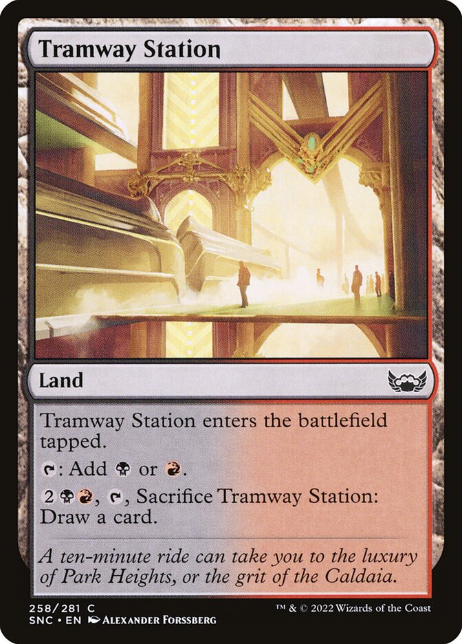 Tramway Station - Streets of New Capenna 258 (Foil)
