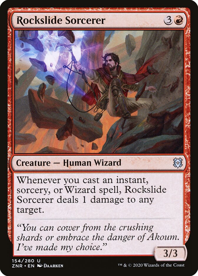 Rockslide Sorcerer - Zendikar Rising 154 (Foil)