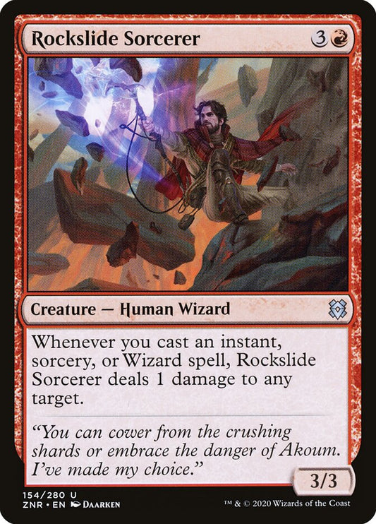 Rockslide Sorcerer - Zendikar Rising 154 (Foil)