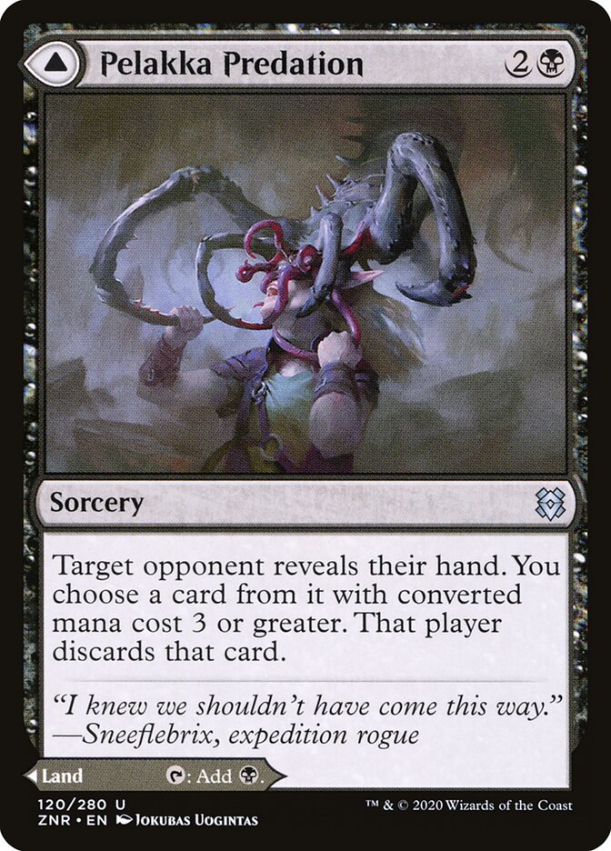 Pelakka Predation // Pelakka Caverns - Zendikar Rising 120 (Foil)