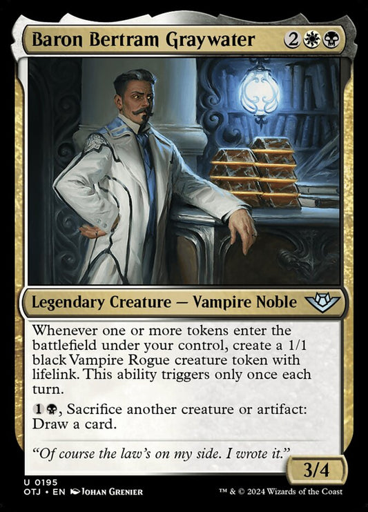 Baron Bertram Graywater - OTJ 195  (Foil)