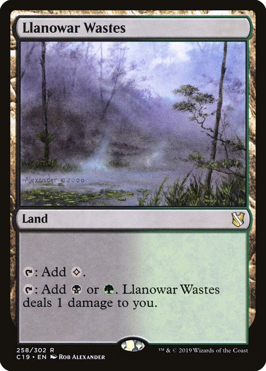 Llanowar Wastes - Commander 2019 258
