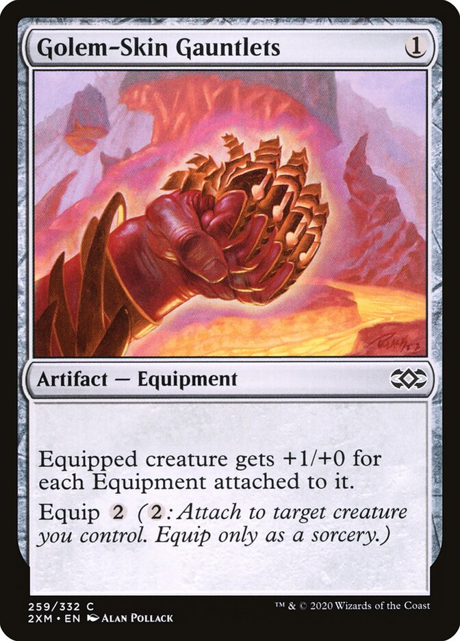 Golem-Skin Gauntlets - Double Masters 259