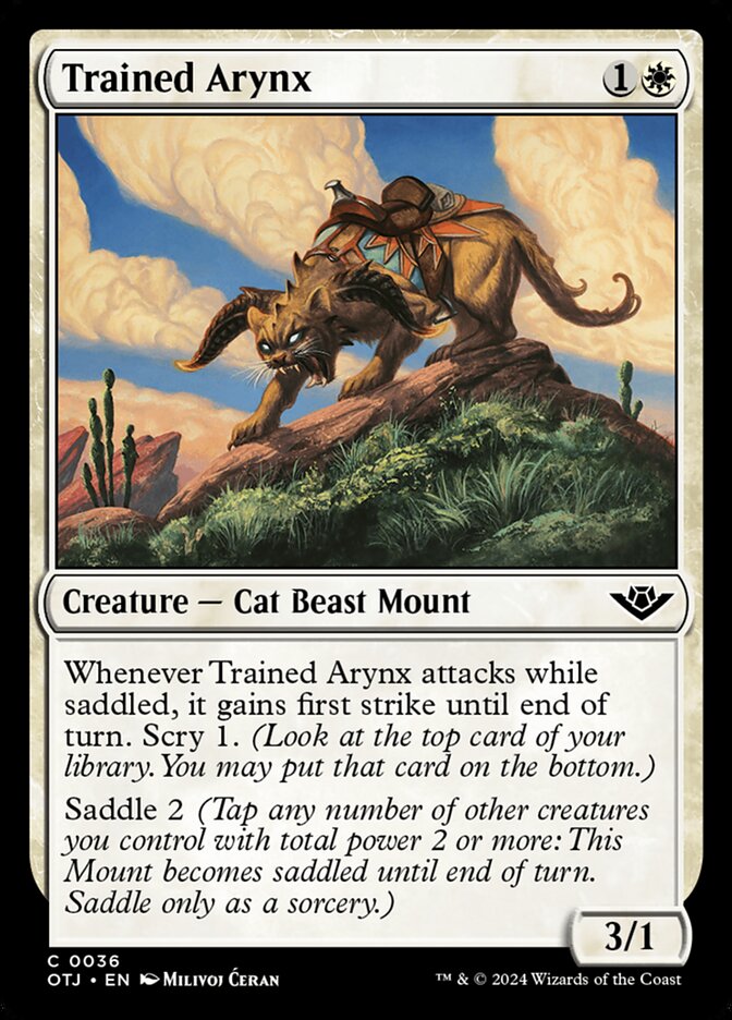 Trained Arynx - Outlaws of Thunder Junction 36 (Foil)