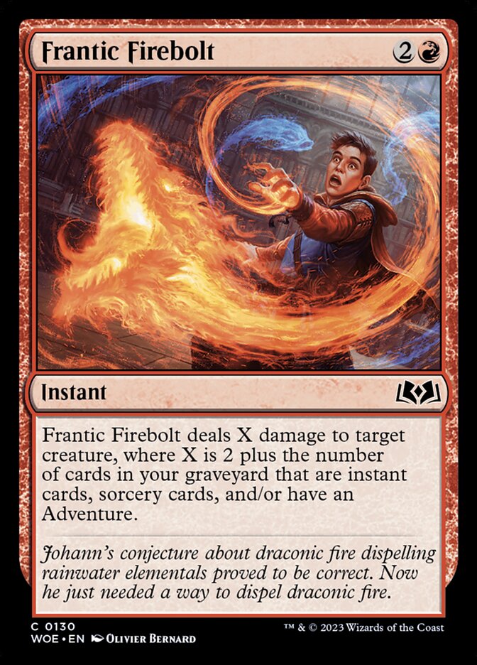 Frantic Firebolt - Wilds of Eldraine 130