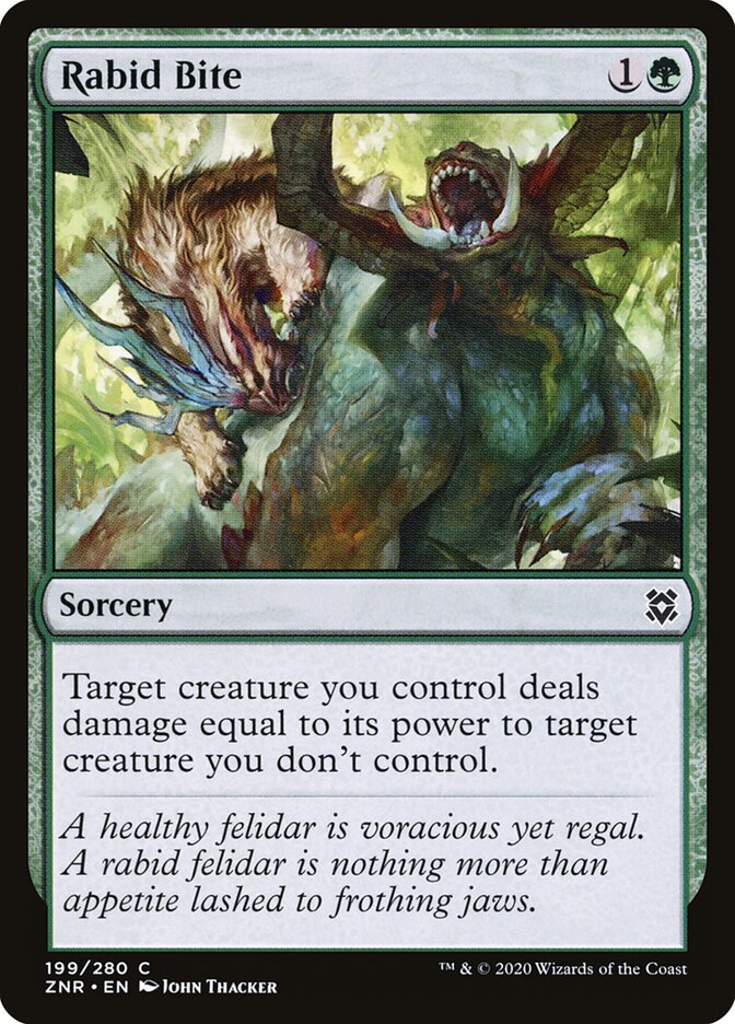 Rabid Bite - Zendikar Rising 199 (Foil)