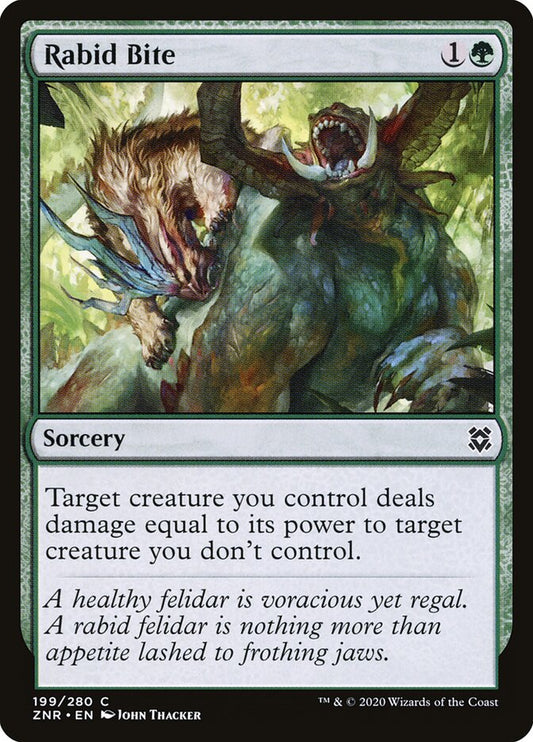 Rabid Bite - Zendikar Rising 199 (Foil)