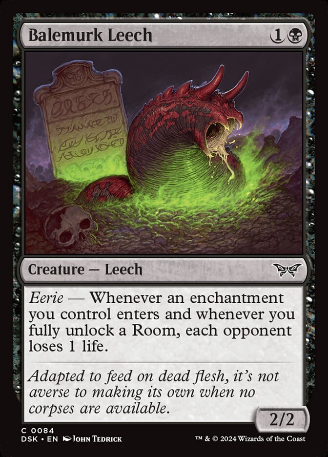 Balemurk Leech - Duskmourn: House of Horror 84 (Foil)