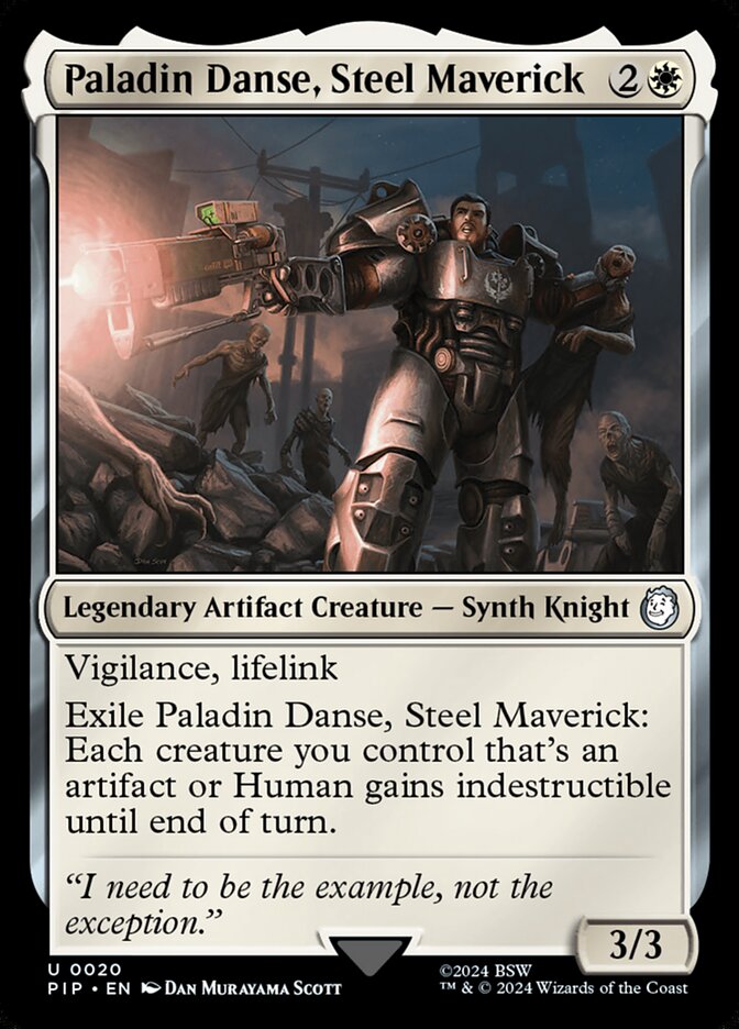 Paladin Danse, Steel Maverick - PIP 20