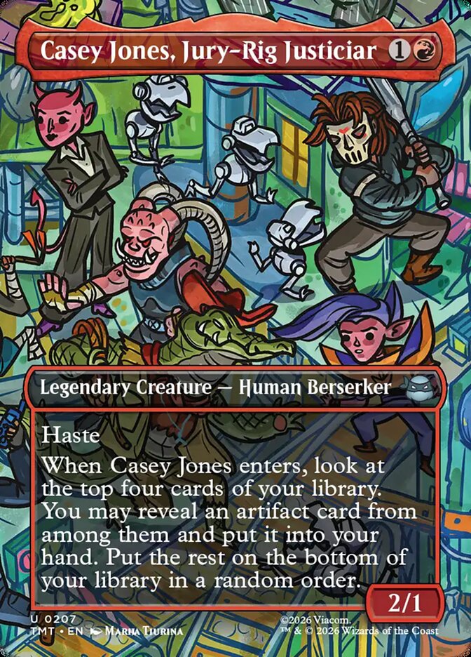 Casey Jones, Jury-Rig Justiciar - TMT 207  (Foil)