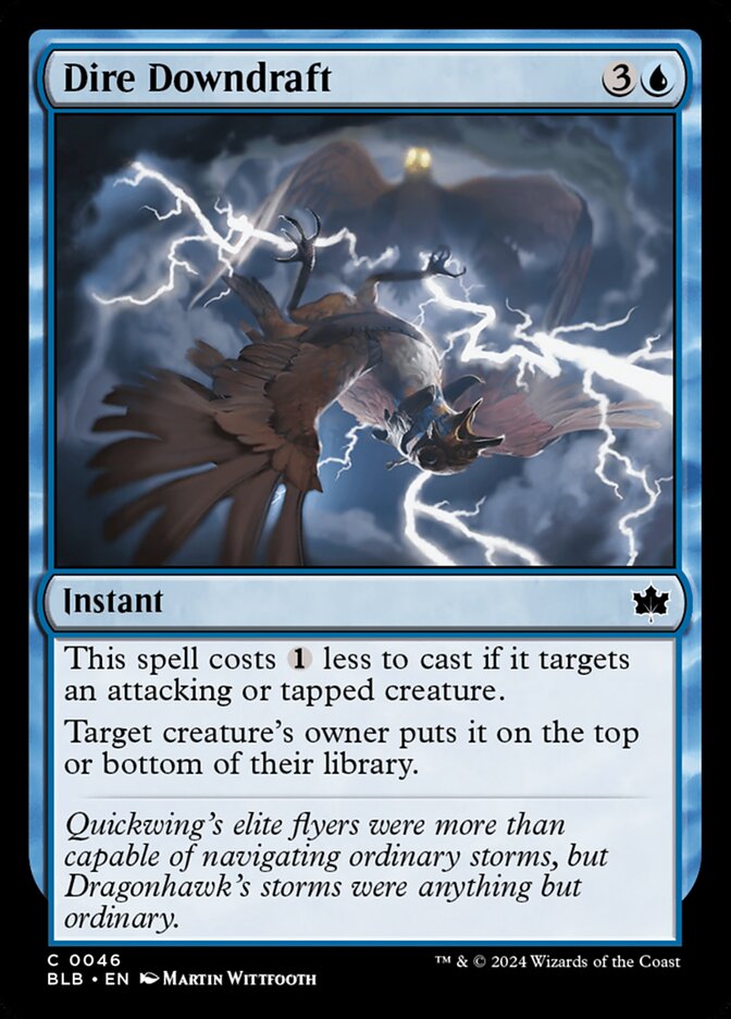 Dire Downdraft - Bloomburrow 46 (Foil)