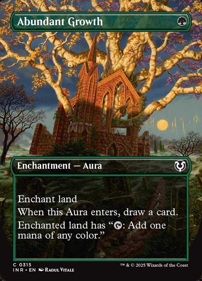 Abundant Growth (Borderless) - Innistrad Remastered 315 (Foil)