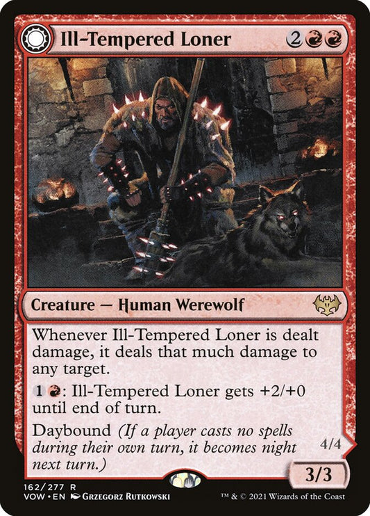 Ill-Tempered Loner // Howlpack Avenger - VOW 162  (Foil)