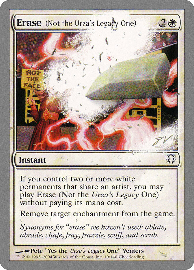 Erase (Not the Urza's Legacy One) - Unhinged 10