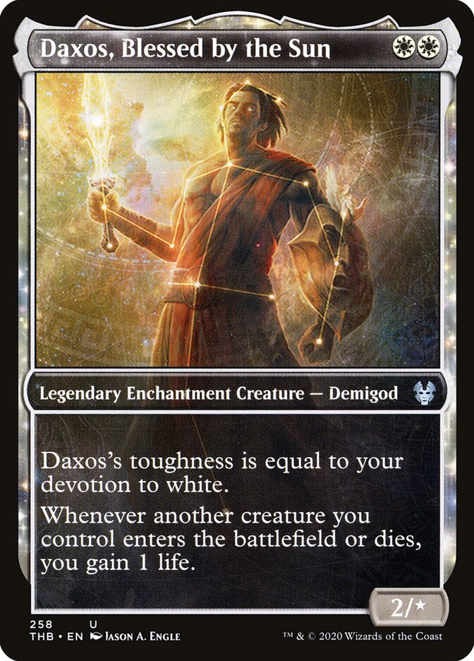 Daxos, Blessed by the Sun (Showcase) - Theros Beyond Death 258