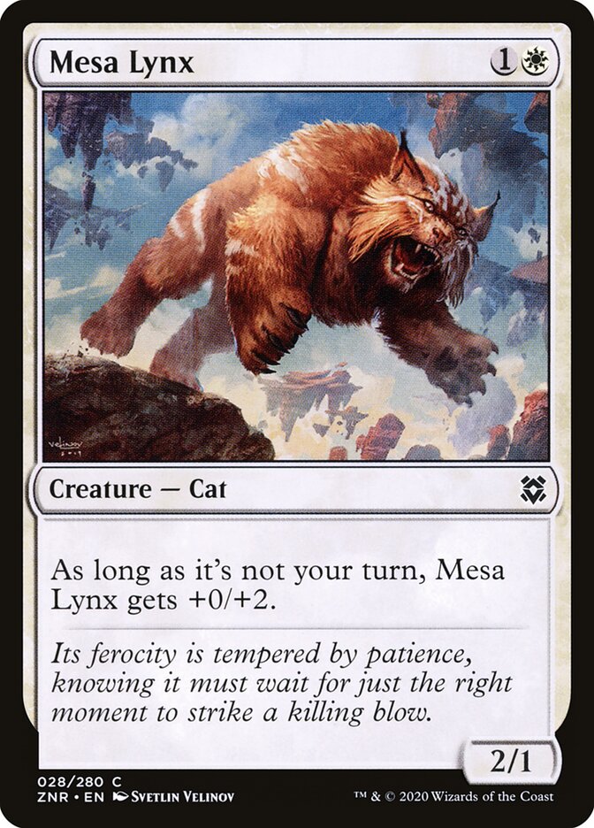 Mesa Lynx - Zendikar Rising 28 (Foil)