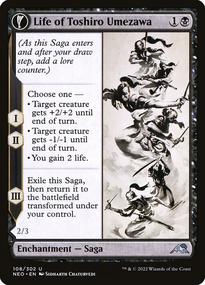 Life of Toshiro Umezawa - Kamigawa: Neon Dynasty 108 (Foil)