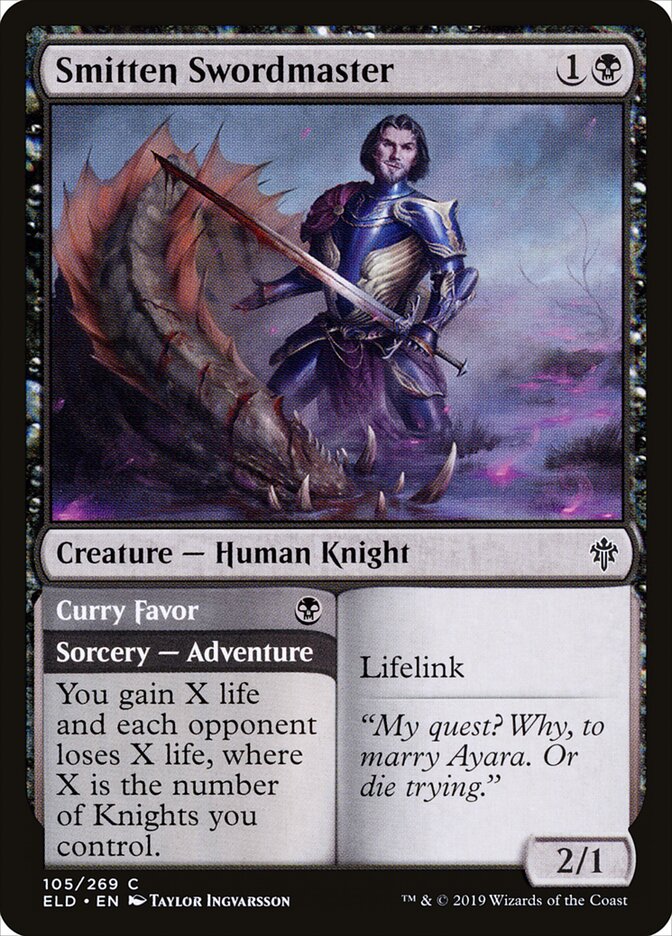 Smitten Swordmaster - Throne of Eldraine 105