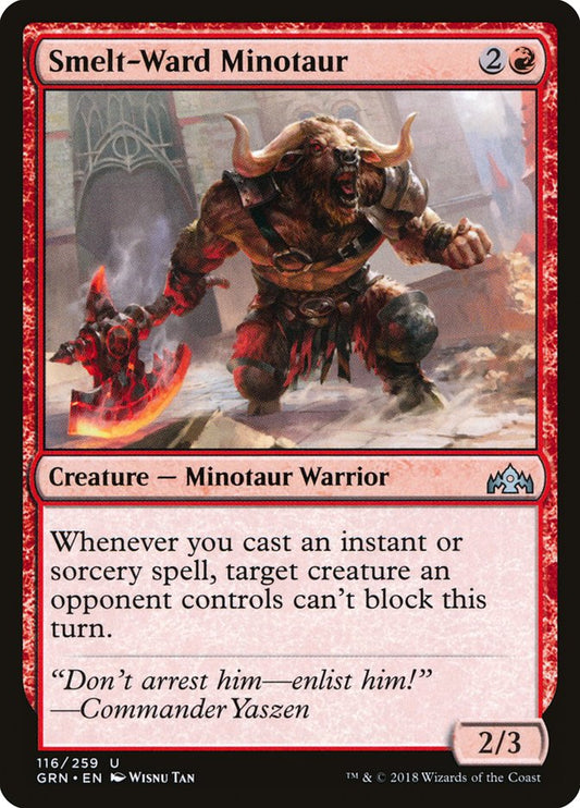 Smelt-Ward Minotaur - Guilds of Ravnica 116