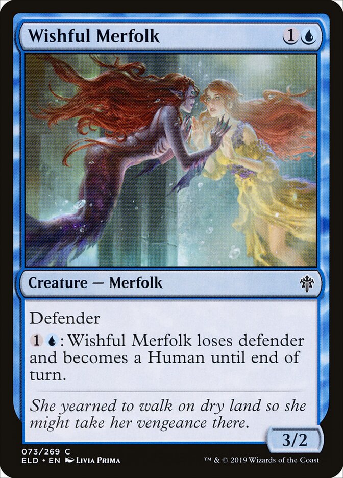 Wishful Merfolk - Throne of Eldraine 73 (Foil)