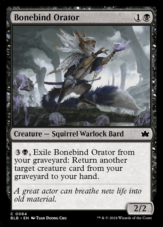 Bonebind Orator - Bloomburrow 84