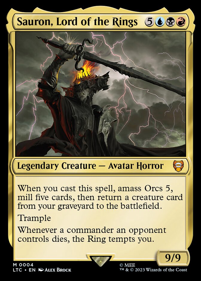 Sauron, Lord of the Rings - Tales of Middle-earth Commander 4 (Foil)