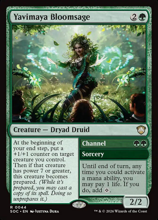 Yavimaya Bloomsage // Channel - Secrets of Strixhaven Commander 44