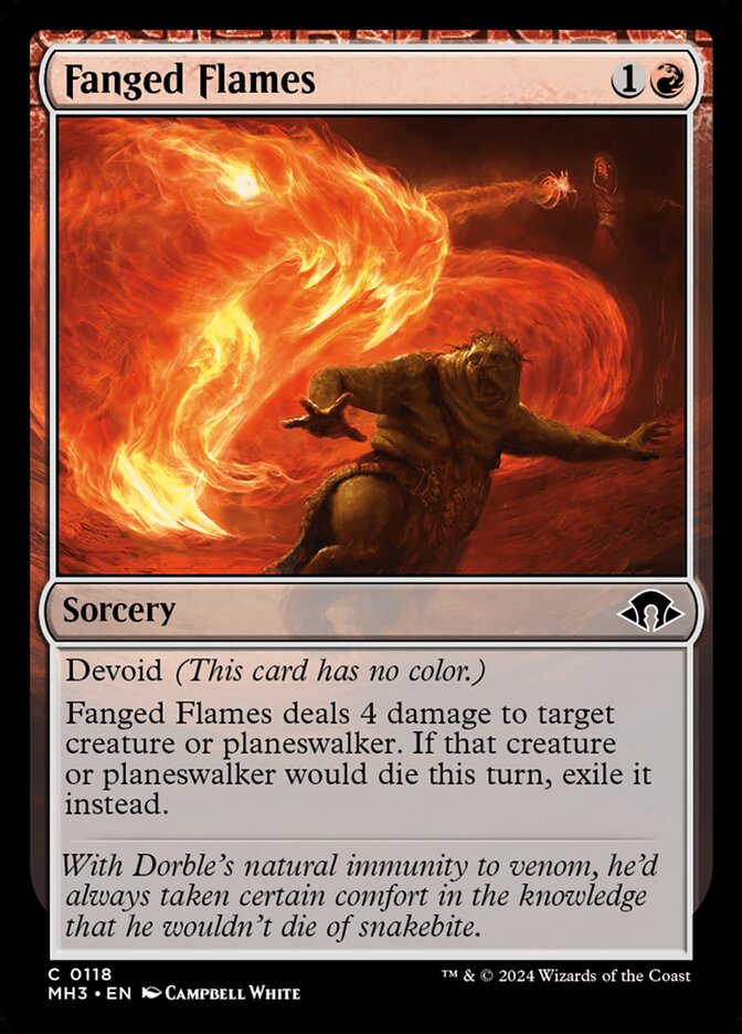 Fanged Flames - Modern Horizons 3 118 (Foil)