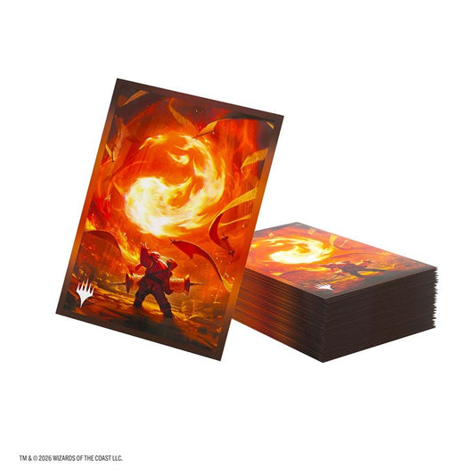 Magic The Gathering: Secrets Of Strixhaven Premium Art Sleeves: Mountain