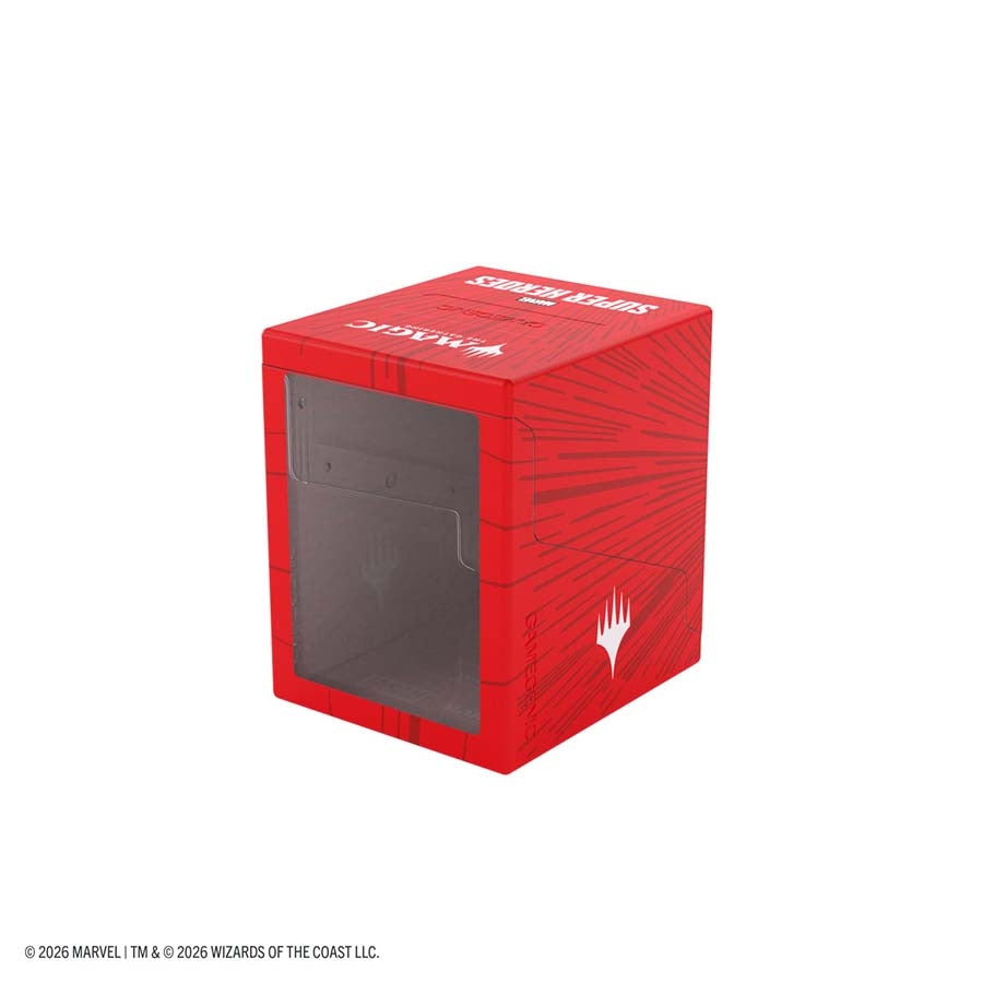 Deckbox: MTG Bastion 100+ XL - Marvel Super Heroes - Comic Burst Red
