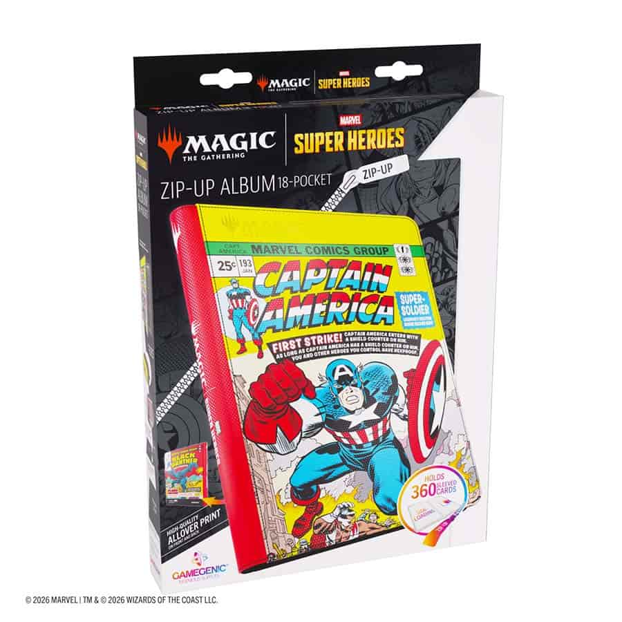 Album: MTG 18-Pocket Zip-Up - Marvel Super Heroes - Captain America/Black Panther