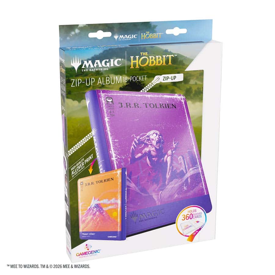 Gamegenic - Magic The Gathering: The Hobbit - Zip-Up Album 18-Pocket: Gollum Riddle Master And The Lonely Mountain
