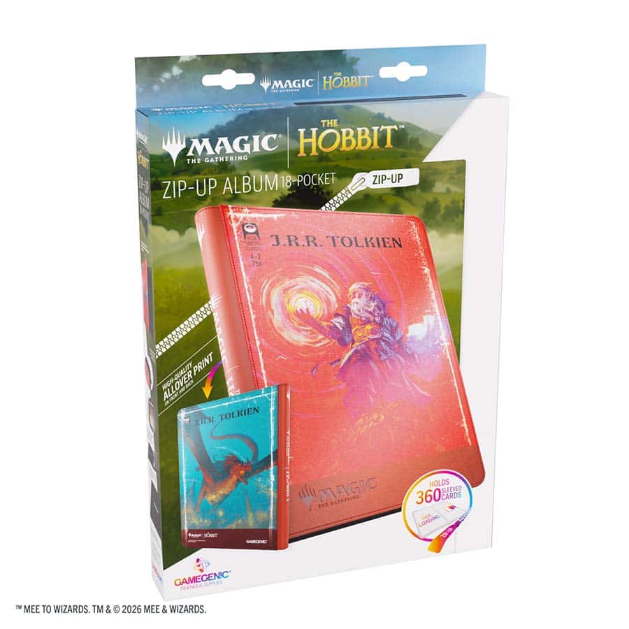Gamegenic - Magic The Gathering: The Hobbit - Zip-Up Album 18-Pocket: The Arkenstone and Smaug, Worm of Dread