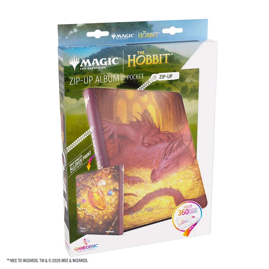 Gamegenic - Magic The Gathering: The Hobbit - Zip-Up Album 18-Pocket: Smaug's Mox Amber
