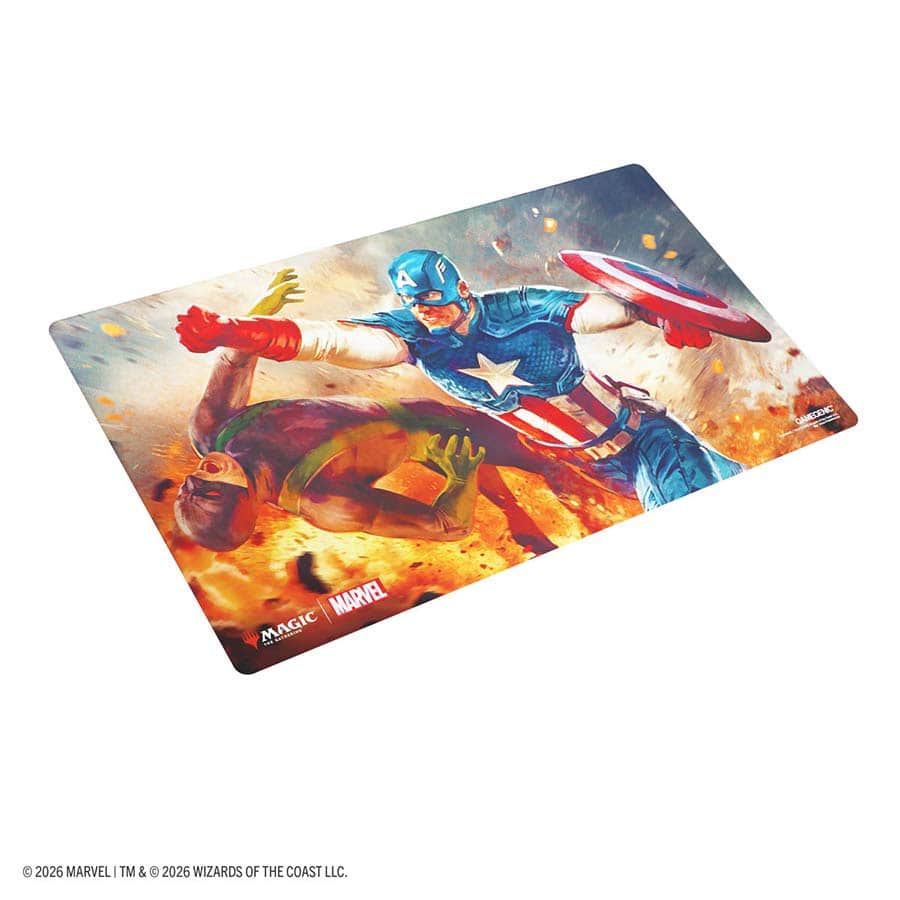 Playmat: MTG Prime - Marvel Super Heroes - Captain America, Super-Soldier