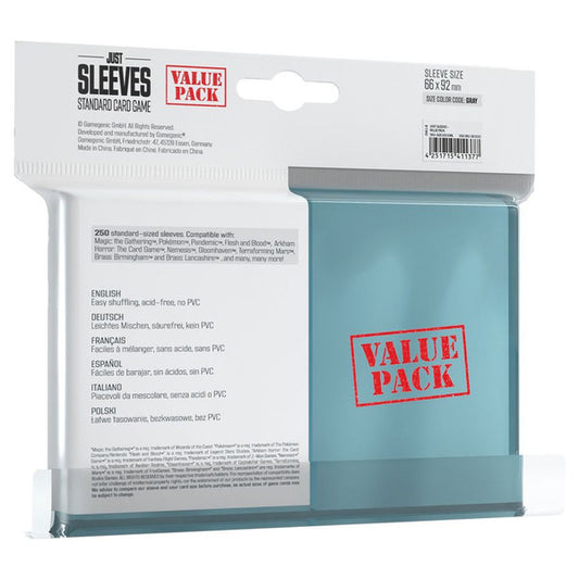 Just Sleeves - Value Pack Clear (250)