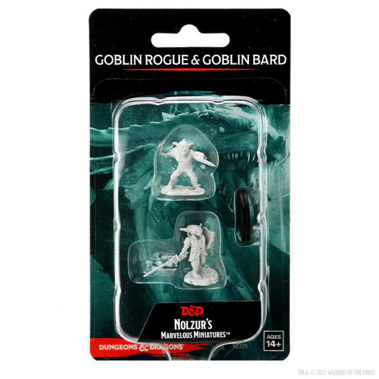 D&D Nozlur’s Marvelous Miniatures: Goblin Rogue & Goblin Bard - #90309