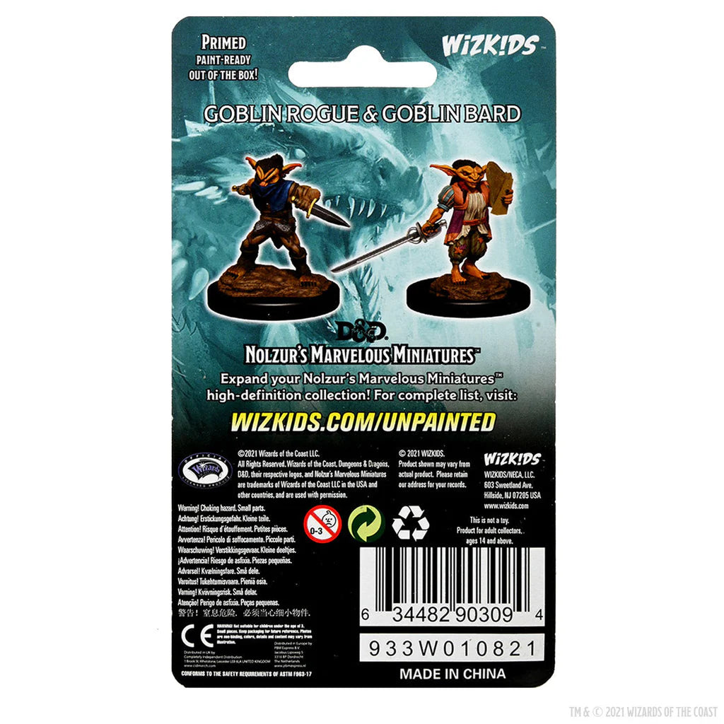 D&D Nozlur’s Marvelous Miniatures: Goblin Rogue & Goblin Bard - #90309