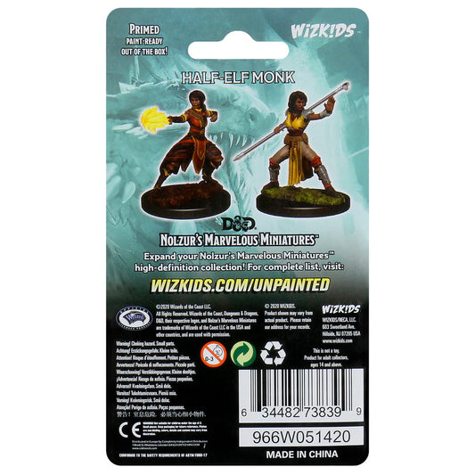D&D Nolzur's Marvelous Miniatures - Half-Elf Monk #73839