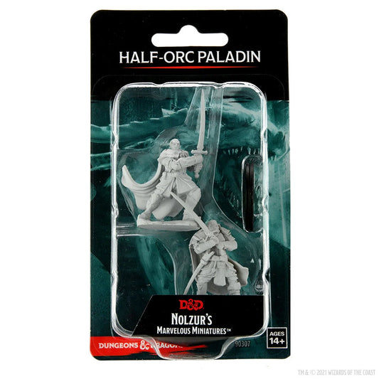 Dungeons & Dragons: Nolzur's Marvelous Unpainted Miniatures - Male Half-Orc Paladin #90307