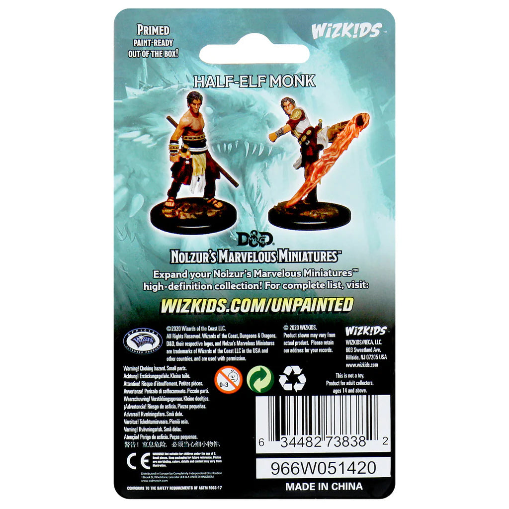 D&D Nolzur's Marvelous Miniatures - Male Half-Elf Monk #73838