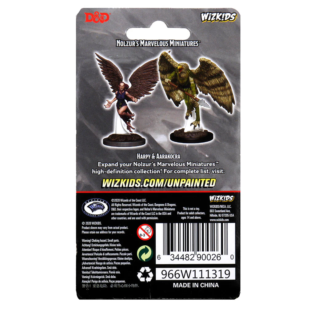 D&D Nolzur's Marvelous Miniatures: Harpy & Aarakocra #90026