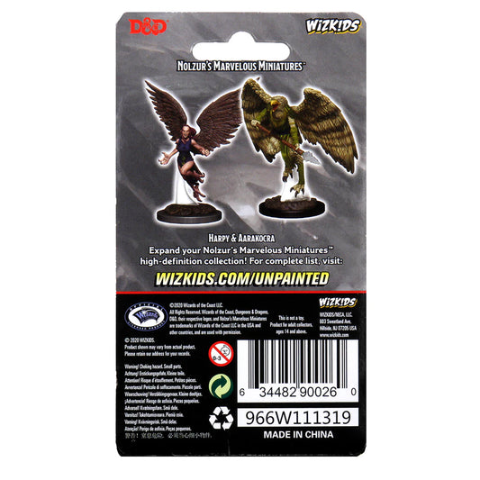 D&D Nolzur's Marvelous Miniatures: Harpy & Aarakocra #90026