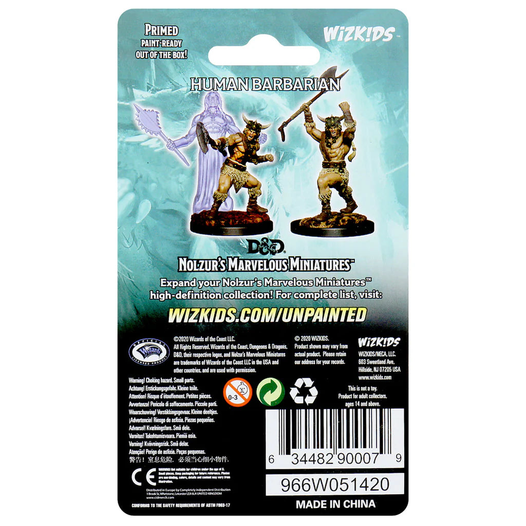D&D Nolzur’s Marvelous Miniatures - Male Human Barbarian - #90007