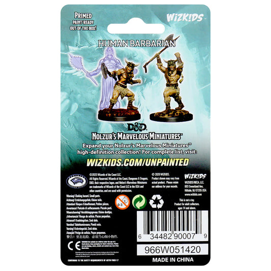 D&D Nolzur’s Marvelous Miniatures - Male Human Barbarian - #90007
