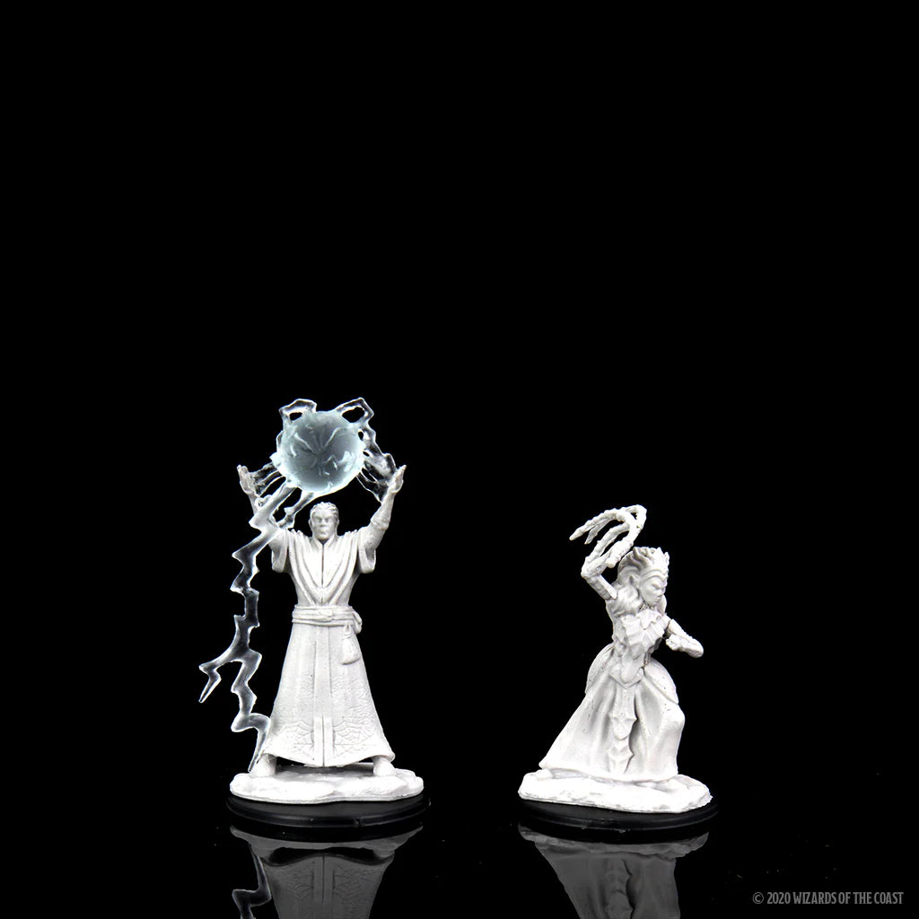D&D Nozlur’s Marvelous Miniatures: Drow Mage & Drow Priestess - #90071