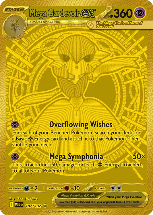 Mega Gardevoir ex - Mega Evolution 187/132  (Foil) - PSA 9.0 MINT